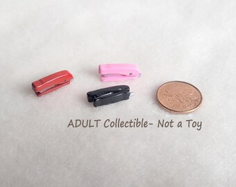 Miniature Stapler, Choice of 3 Colours, Adult Collectible, Not a Toy, MM167