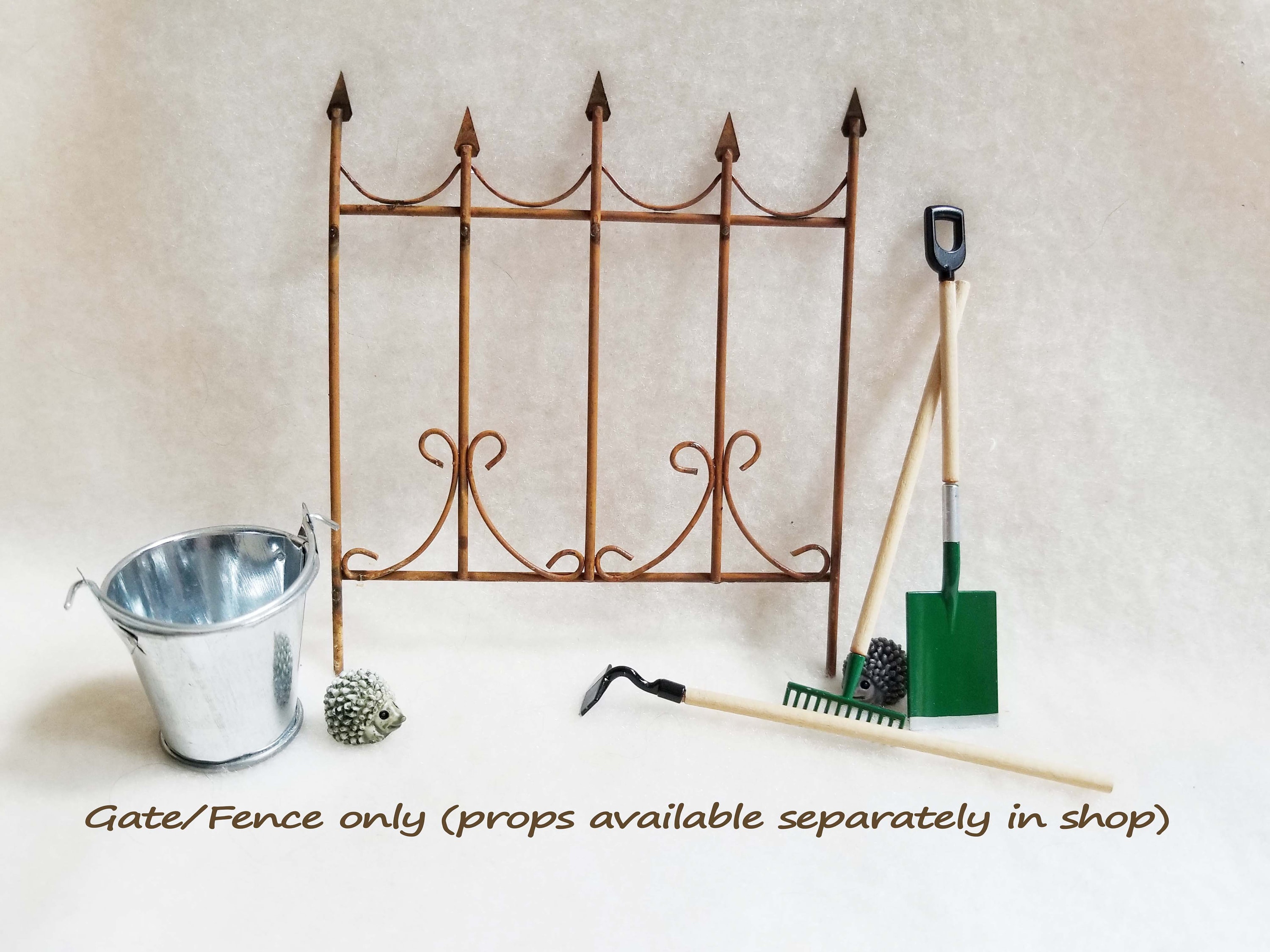 Fairy Gate, Rusted Fairy Fence, Fairy Picket Fence