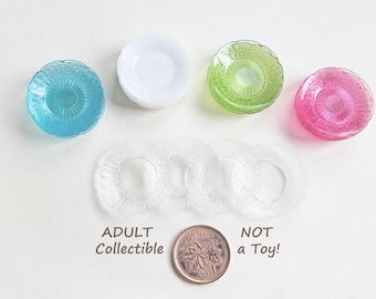 Hand-Crafted Miniature Resin Plate Set, Adult Collectible - NOT A TOY!,   MK193
