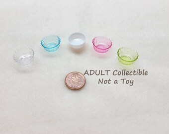 Miniature Resin Bowl, various colours, Adult Collectible, Not a Toy,  MK122