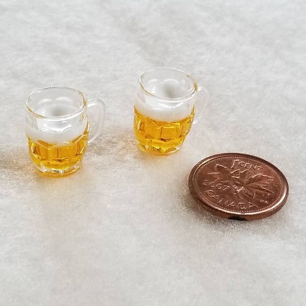 Miniature Beer Mugs, Beer Glass, Beer Stein, 2pc, MK135