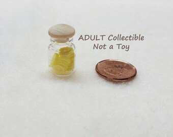 Miniature Jar of Lemons, for Adult Collectors