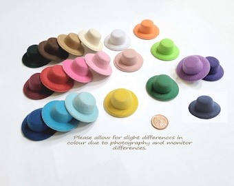 Miniature Doll Felt Hats, 2pc, MH104