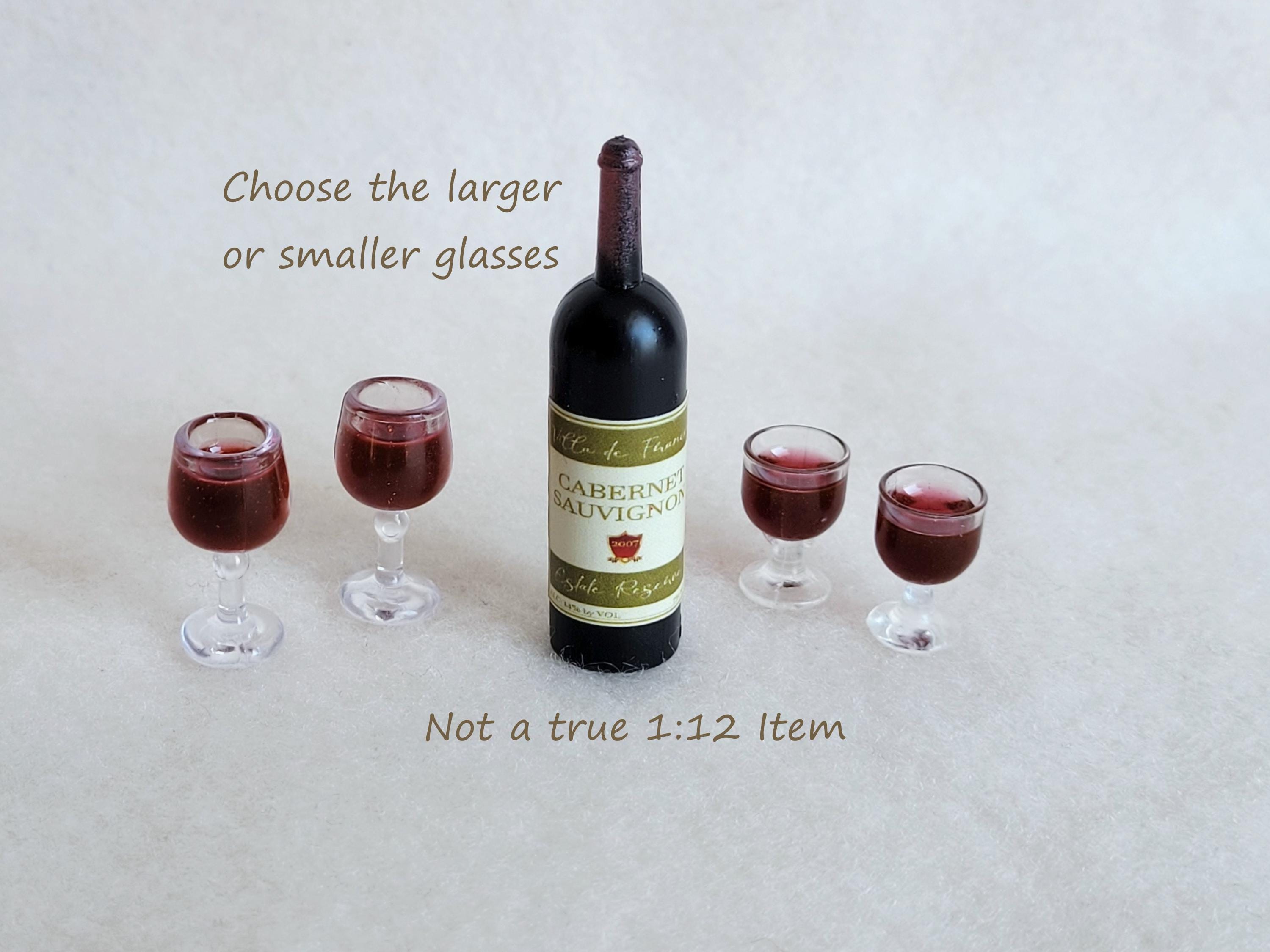 20PCS Dollhouse Miniature Wine Glasses - 1:12 Scale PVC Red Wine Cups For Doll Kitchen Accessories - View #8