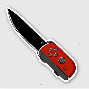 Nintendo Halloween Messer Sticker