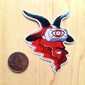 Luzifer Computer Videospiel Punk Evil Eye Sticker