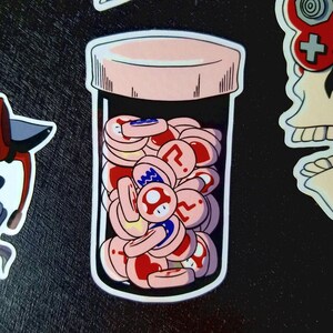 マッシュルームビニールパンクグラフィティビデオゲームステッカー