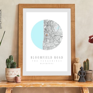 Blackpool FC - Bloomfield Road Stadion - Perfektes Geschenk für Fußball Fans - Karte Poster - Wand Dekoration - Digital - Geburtstagskarte