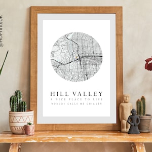 Zurück in die Zukunft - Hill Valley - Drei Zitat Designs - Zurück in die Zukunft Geschenk - Wanddeko - Digitales Geschenk - Geburtstagskarte