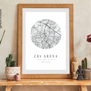 Coventry FC - CBS Arena - perfect cadeau voor voetbalfans - kaartposter - muurdecoratie - verjaardagskaart - digitaal