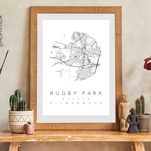 Kilmarnock FC - Rugby Park Stadion - Perfektes Geschenk für Fußball Fans - Karte Poster - Wand Dekoration - Geburtstagskarte - Digital