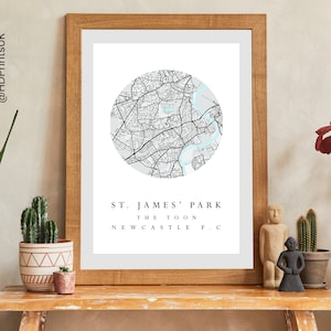 Newcastle United F.C - St James&#39; Park - Perfektes Geschenk für Fußball Fans - Karte Poster - Wand Dekoration - Geburtstagskarte - Digital