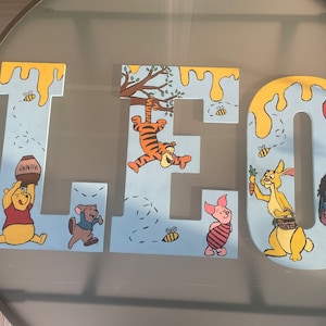 Lettere personalizzate dipinte a mano - Cartoni animati/Supereroi/Ecc.