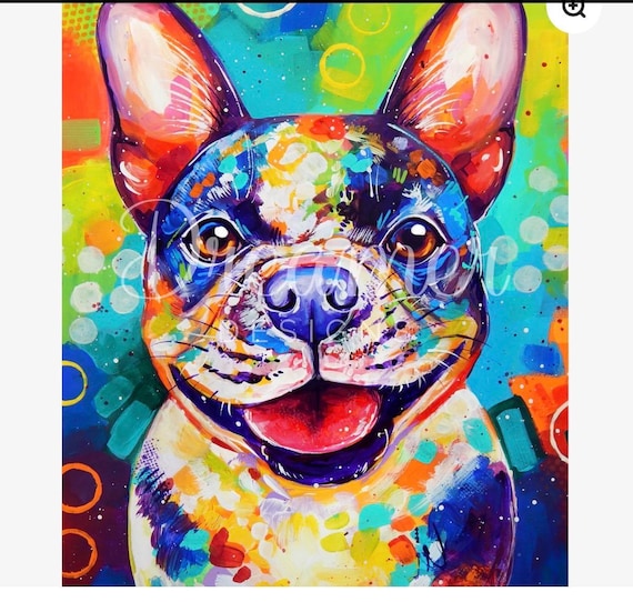 Dreamer Designs "Winston the Frenchie" - 40x50 cm New & Unopened