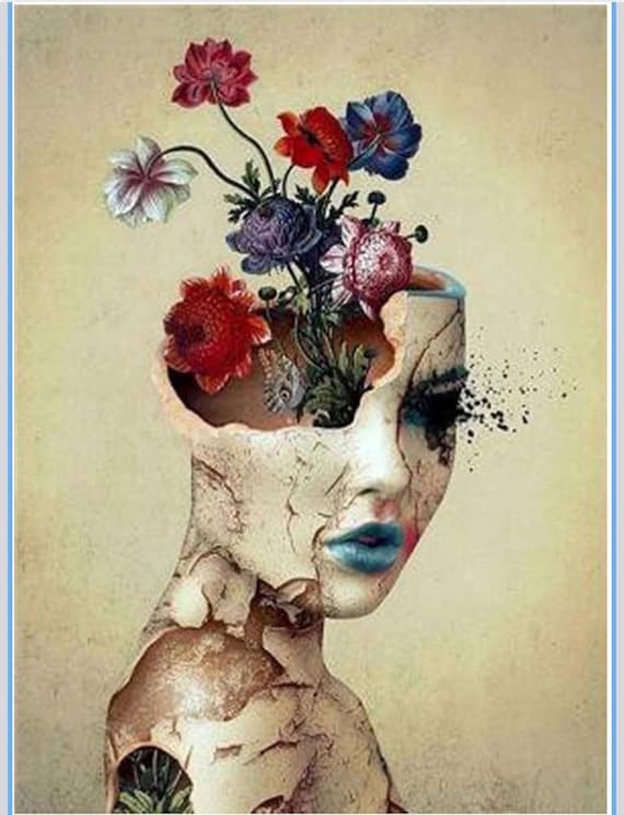 Blooming Mind Diamond Art Kit - 30x40 cm