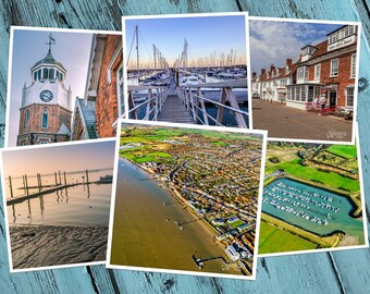 BURNHAM-ON-CROUCH Greeting Cards, 6 Different Blank Cards, Handmade from Original Photographs