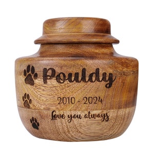 PERSONALIZED Cremation Urns for Dog Ashes, Personalized Pet Portrait Engraved Keepsake, Pet Urn Dog Memorial Keepsake