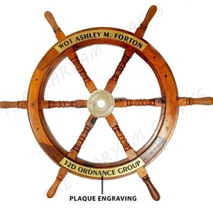 Handmade Wooden Ship Wheel, Marine Boat Wheel, Nautical Coastal Wall Decor, Beach House Decor, Wall Art, Personalize Luxury Décor Gift