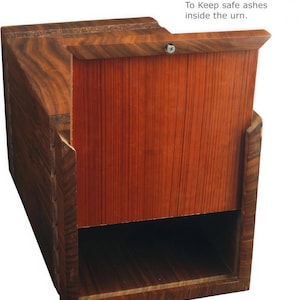 Engraved Rosewood Pet Urn: Dog & Cat Memorial Ash Box image 10
