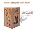 Custom Pet Portrait Urn, Dog or Cat Ashes Box, Personalized Cremation Urn, Pet Loss Gift, Memorial Keepsake with Photo product logo