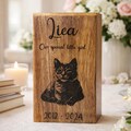 Custom Wooden dog urns for Ashes with Photo, Memorial Keepsake Box, Dog Sympathy Gift product logo
