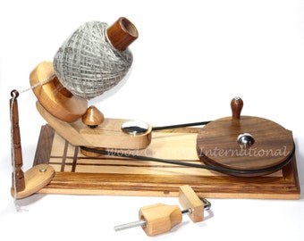 Handcrafted Rosewood Mix Yarn Ball winder | Hand Operated Large Yarn Winder | Winder For Heavy Use of Yarn Winding | Mother's day Gifts