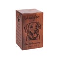 Custom Wooden dog urns for Ashes with Photo, Memorial Keepsake Box, Dog Sympathy Gift product logo