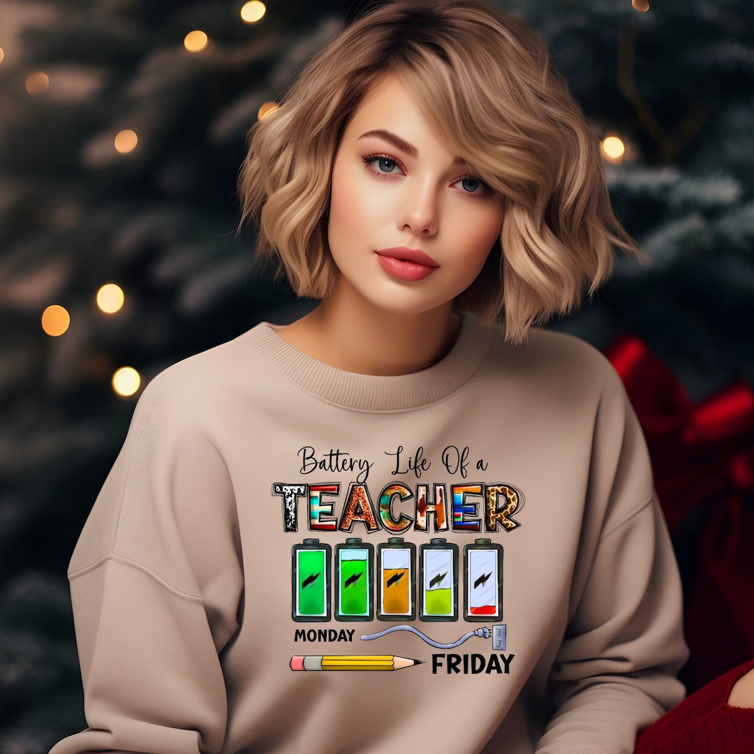 Christmas Teacher Sweatshirt Teacher Life Christmas Christmas Etsy