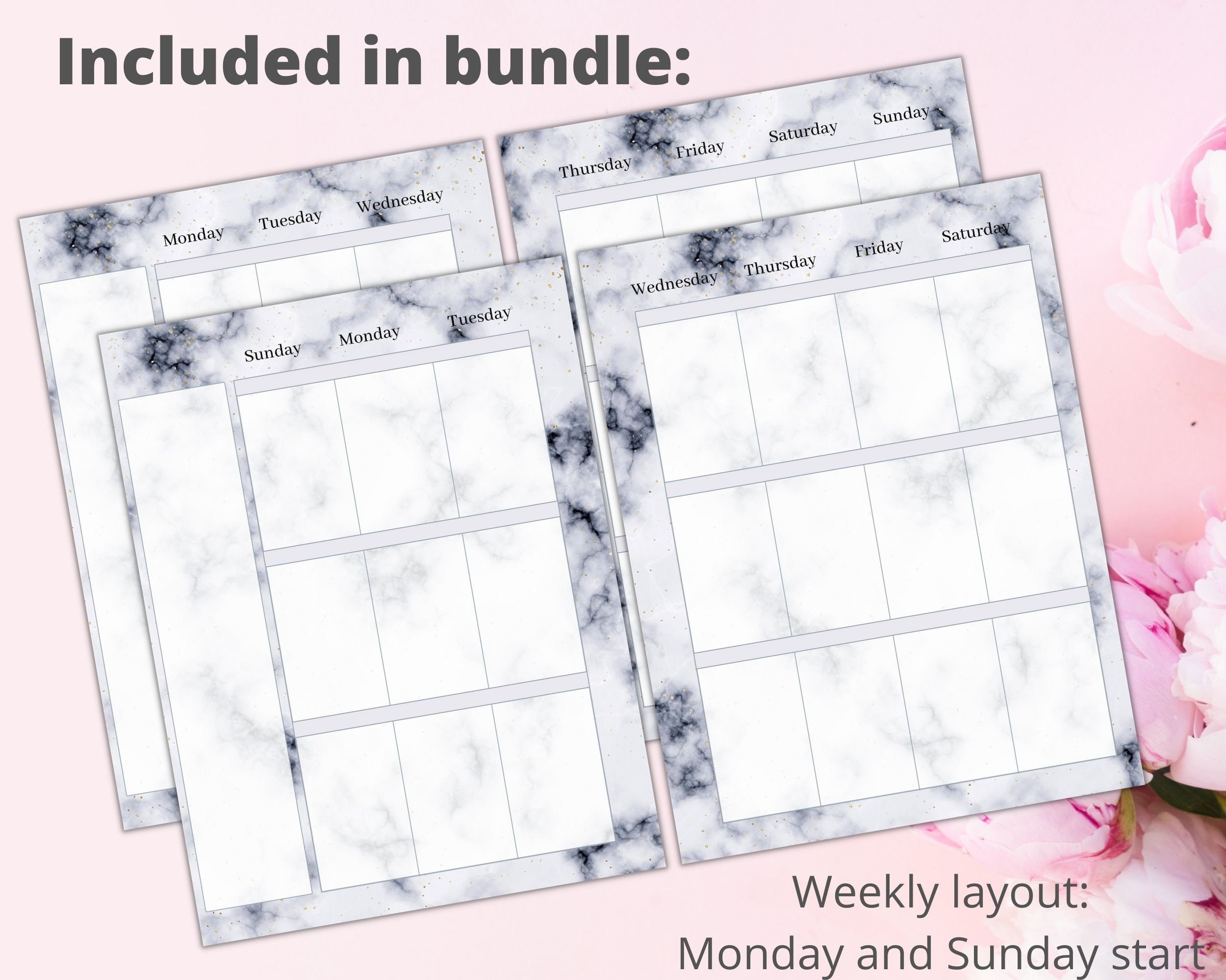 Happy Planner Classic Bundle Printable Instant Download PDF Monthly ...
