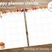 Happy Planner Monthly Insert - Printable Happy Planner Classic - Fall ...
