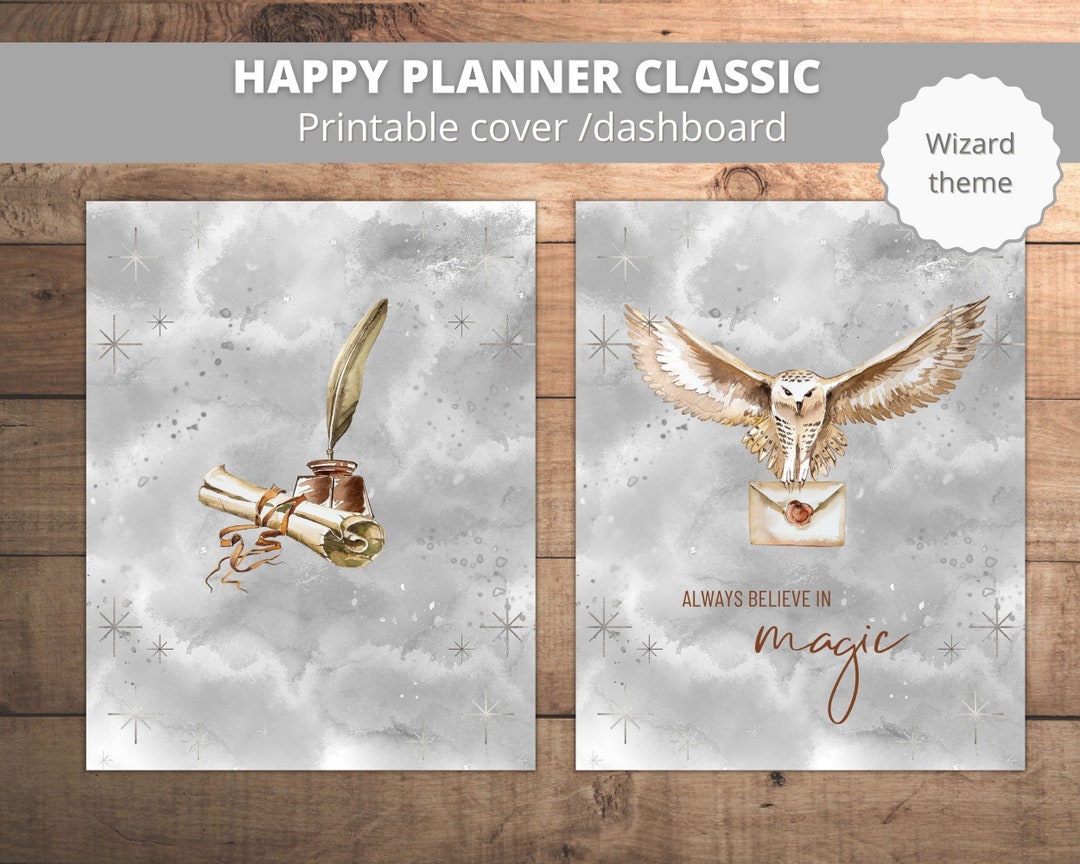 Happy Planner Cover / Dashboard /divider | Printable | Aesthetic ...