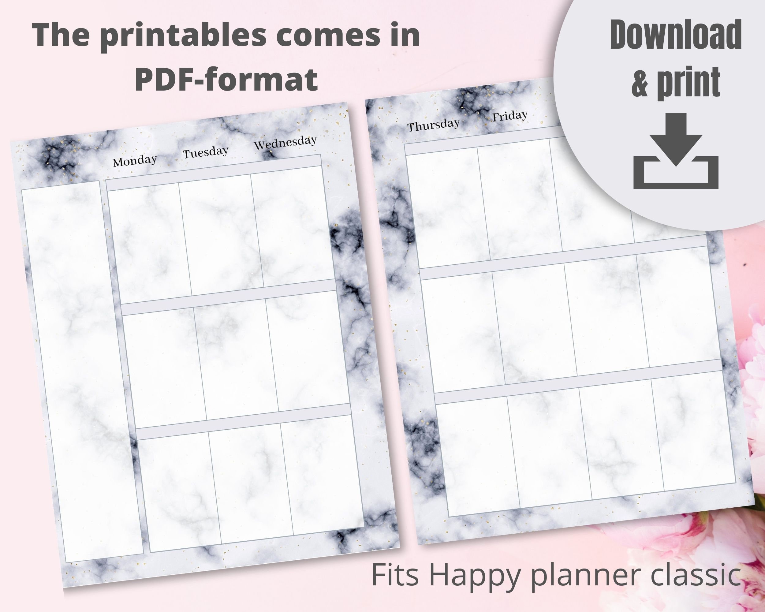 Happy Planner Classic Bundle Printable Instant Download PDF Monthly ...