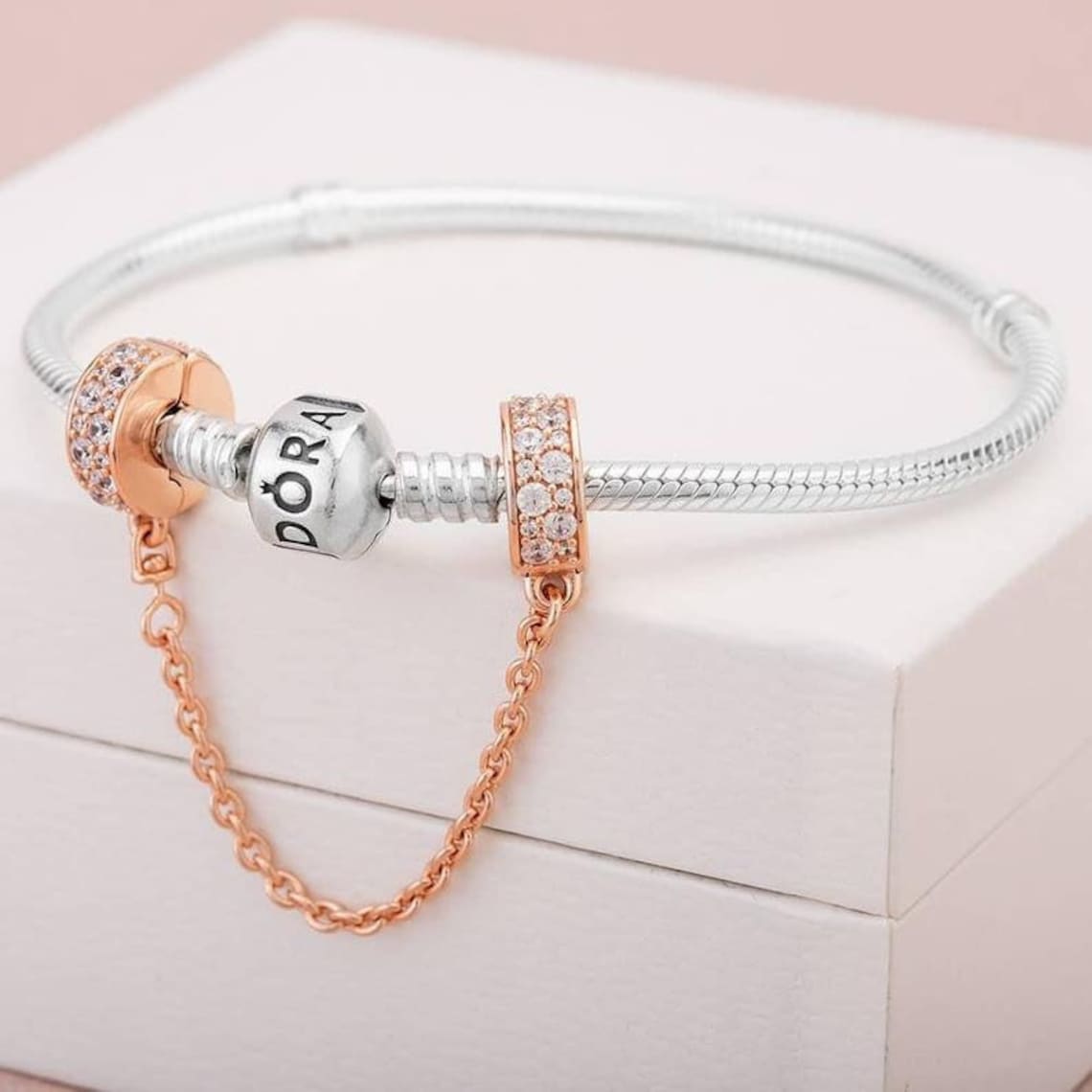 Pandora Mothers Day Charm Bracelet Charms Beads / Metallic Etsy
