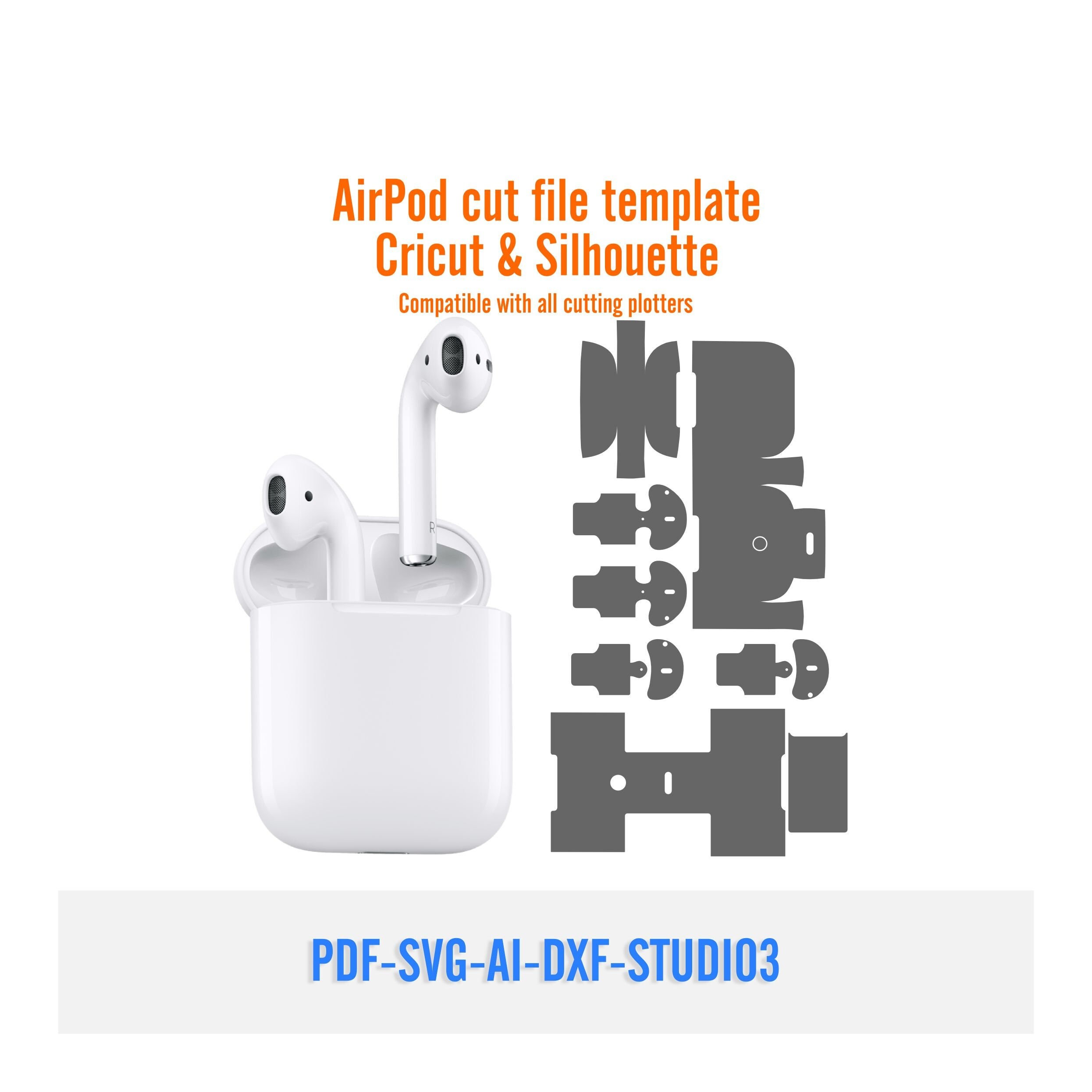 Apple Airpod 2019 Skin Svg Template Download SVG PDF | Etsy