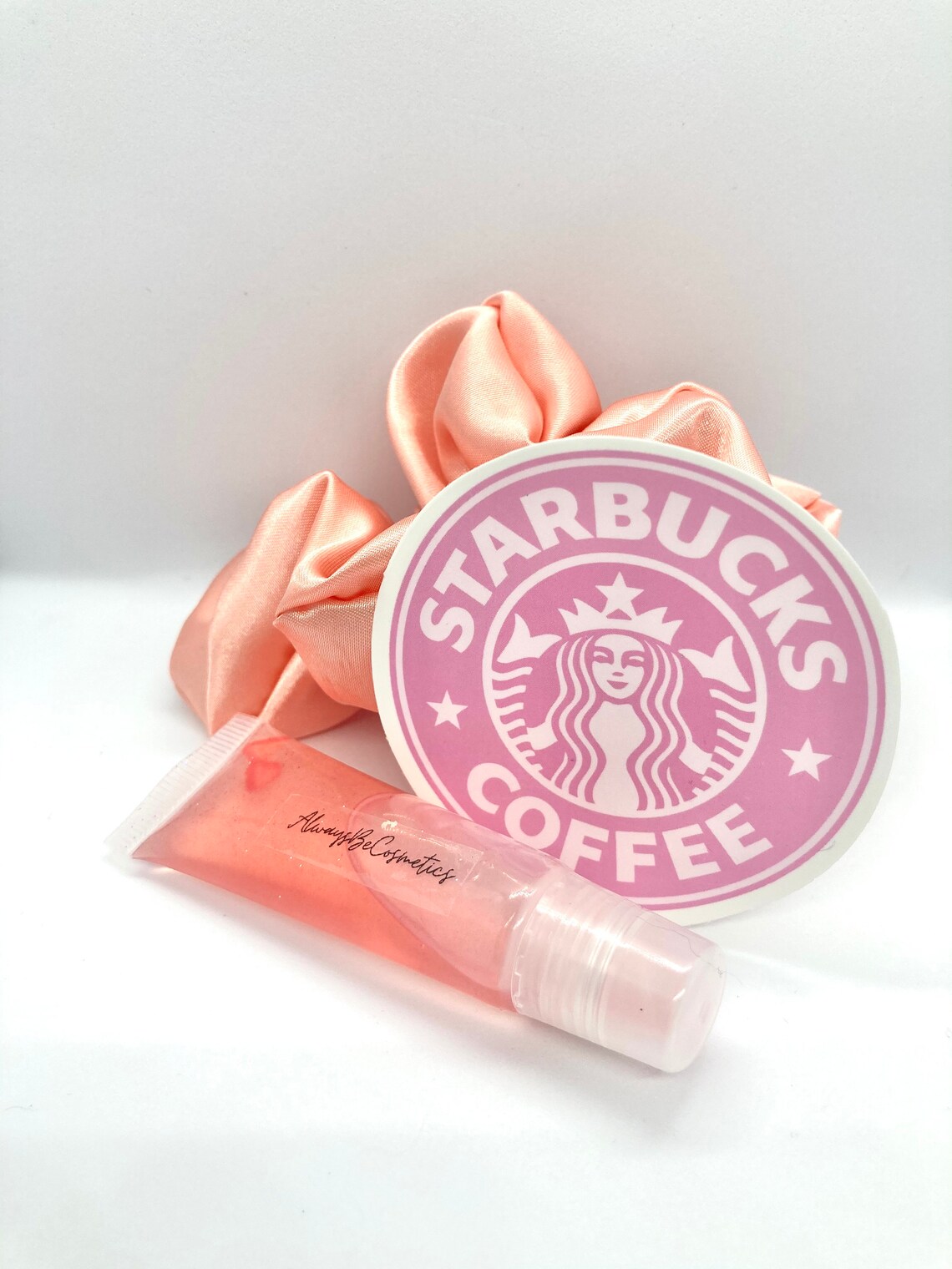 Strawberry shortcake lip gloss bundle with homemade scrunchie Etsy