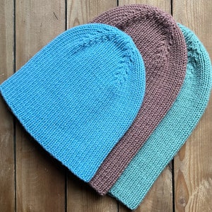 Merino wool handmade beanie