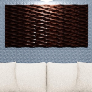 Panel de pared teselado / Azulejo geométrico moderno sin costuras / Plano de relieve de madera Archivos STL para CNC