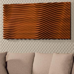 Deep Wave High Relief Wall Panel CNC STL File