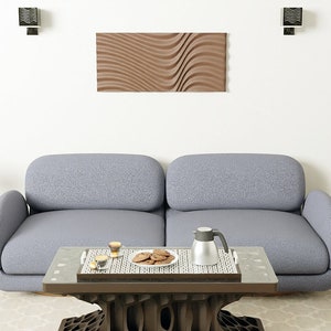 Digital CNC Wave Wall Panel Art Download - Instant Downloadable Design for CNC Machining