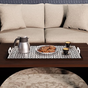 Plik STL z prostokątną tacą | Wzór rzeźbienia CNC krzywej Hilberta (pobranie cyfrowe)