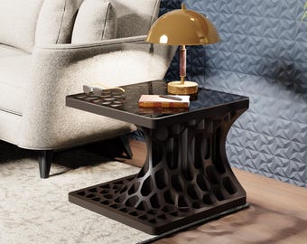 Voronoi End Table CNC STL File