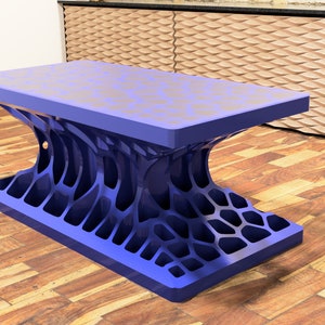 Modern CNC Voronoi Coffee Table Digital Woodworking Files ...