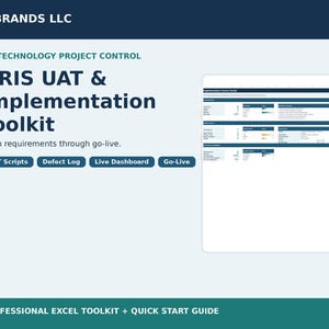 Vorlage für HRIS-UAT-Tests | HR-Implementierungs-Toolkit | Excel-Testskripte, Fehlerprotokoll, Anforderungsnachverfolgung & Go-Live-Checkliste