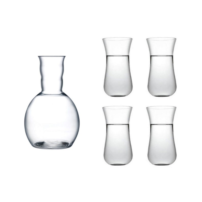 Nudeglass Anise Crystal Raki Set 5 Piece Carafe Raki Glass Set64072 X 4 ...