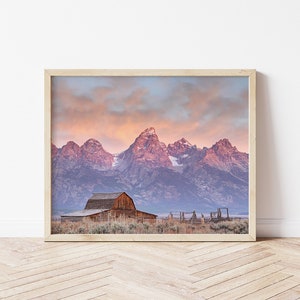 16x20 Digitaler Download Grand Teton Mountains Sonnenaufgang Foto - Grand Teton Nationalpark - Foto