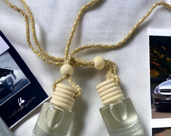 Hanging Car Reed Diffuser: Scented Air Freshener, 8ml Vial