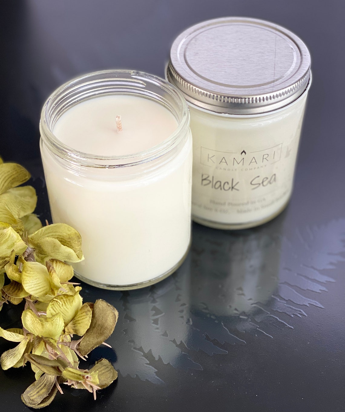 Black Sea Scented Candle Etsy