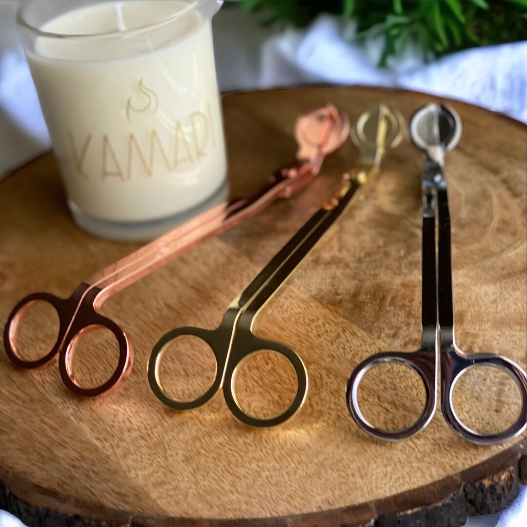 Stainless Steel Wick Trimmers, Rose Gold Wick Trimmer, Gold Wick