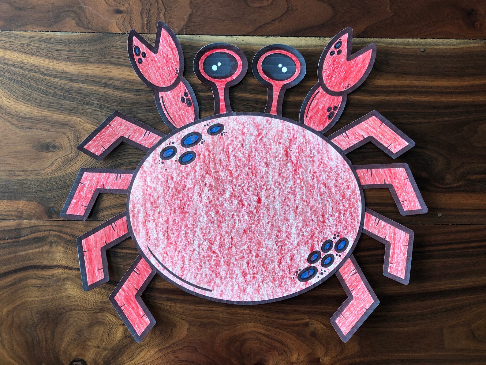 Printable Kids Crab Craft Template Ocean Crafts Homeschool Etsy