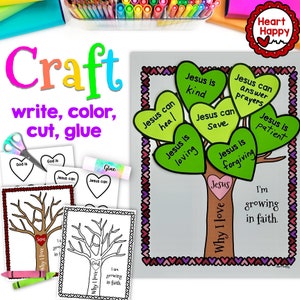 Religious Craft, Kids Printable Craft Template, Vacation Bible School, Sunday School, Bible Lessons, Homeschool, Instant PDF Download